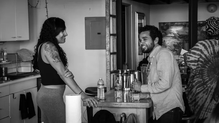 Behind the scenes from Najma, photograph 6