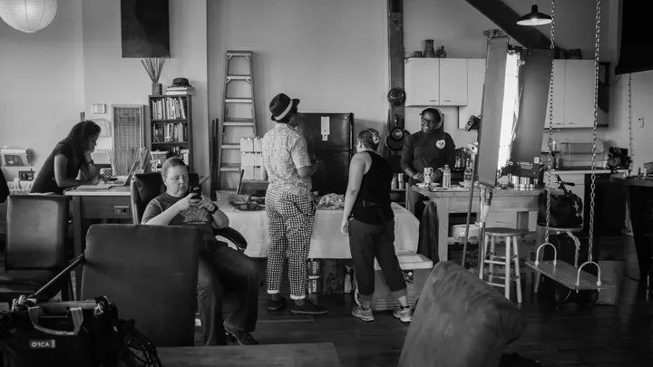 Behind the scenes from Najma, photograph 10